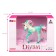 Figure "World of Fantasy: Green Foal-Snowthrough with a Color mane"