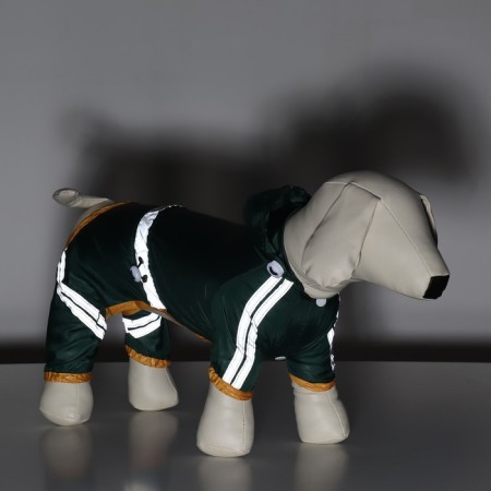 Combiason for dogs, demi-season, size L (DS 28-30, OG 43-45, Osh 31-33 cm), green-13