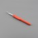 Knitting hook, with a plastic handle, d = 6 mm, 14 cm, pink color