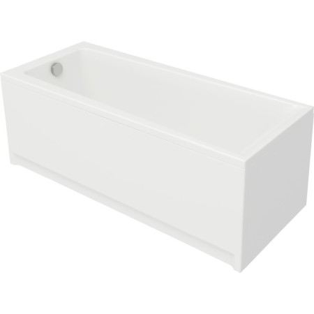 Bath screen side Cersanit Lorena, Flavia, Octavia, Korat, Santana 70, white color-1