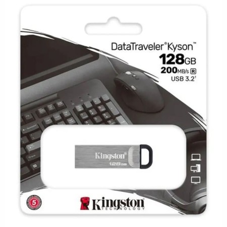 USB flash drive_128 GB Kingston DT Kyson DTKN/128GB/USB 3.2/Read 200MB/S/WRITE 60MB 106987