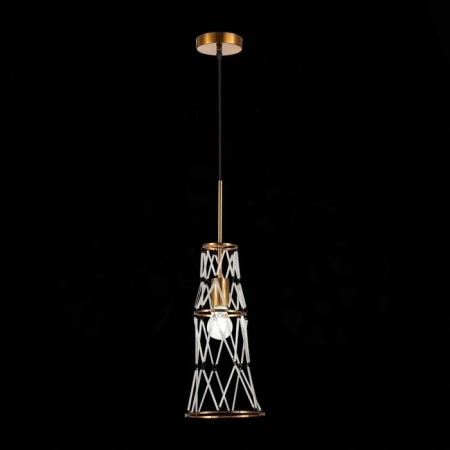 Suspension lamp ST LUCE. SL1016.203.01. Narrio. 1x60 W, E27, 18x18 cm, golden color-1