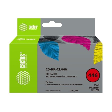 Cactus CS-RK-CL446 ink set for Canon Pixma MG2440/MG2540, 3x30 ml, multi-color