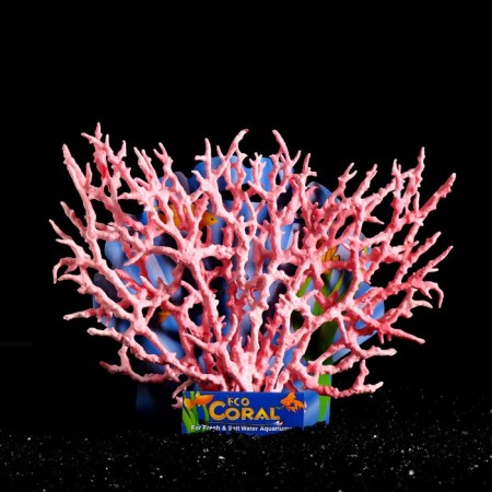 Plastic coral large 24.5 x 4 x 19 cm, pink