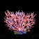 Plastic coral large 24.5 x 4 x 19 cm, pink