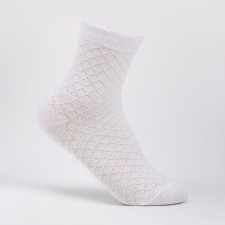 Children's socks, white color, rr 16-18
