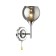Bra Sandra, E27 1x60W, chrome color, smoky