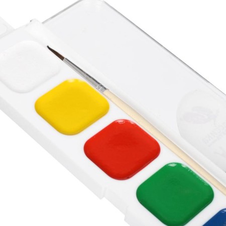 Watercolor "Ray" classics, 6 colors, with a brush-2
