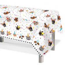 Single tablecloth, cats and dogs, 120*180 cm, 1 pc.