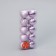 Set of balls plastic D-5 cm, 10 pcs "glossy frost" lilac