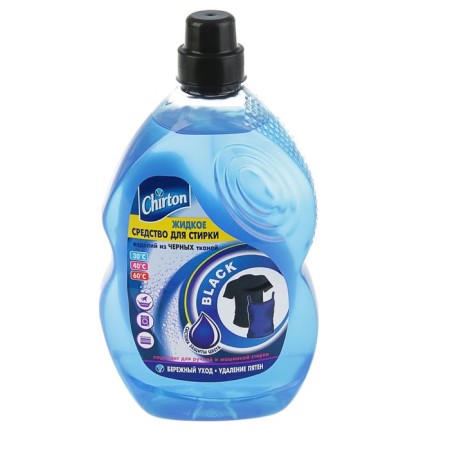 CHIRTON liquid for washing, gel, for black tissues, 1.3 liters