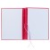 A4 course folder "Coursework", boumvinyl, scallops/cassation, (without paper) red 10 kr01