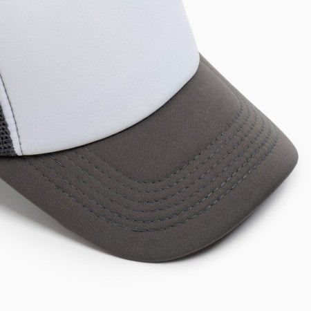 Women's baseball cap with minaku grid, gray color, size 56-58-1