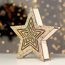 New Year's decor with backlight 