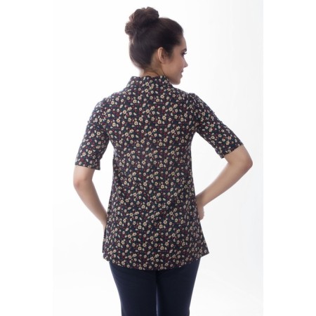 Female blouse, size 44, blue color-4