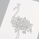 Plastic stencil "Flowering Fllaming", 16x24 cm