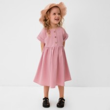Dress for Girls Minaku: Cotton Collection Lilac color, height 98