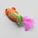 Mouse "Festive with feathers", 7 cm, mix of flowers