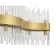 Kronos chandelier, 10x35W G9, color gold