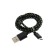 Defender USB08-03T, USB - microUSB, 1 m, tissue braid, black