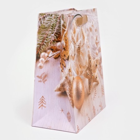 Gift, laminated, "gold" package, 18 x 23 x 10 cm-2