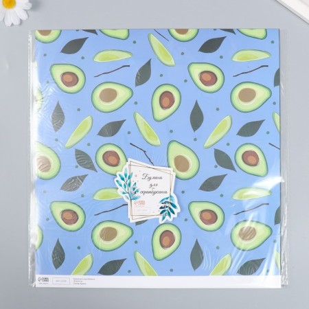 Avocado scrapbooking paper density 180 g 30.5x32 cm-3