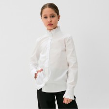 Blouse for Minaku girl, white color, height 146 cm