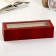 The casket to the leatherette to the clock 6 departments "burgundy python with veins" 11x31x7.5 cm