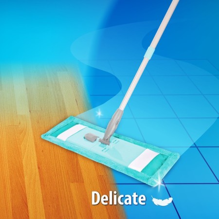 Mop for cleaning the delicate surfaces Hausmann, microfiber, with telescopic handle-3