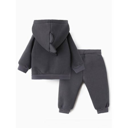 Costume: sweatshirt and pants crumb I Dino, height 80-86, dark gray-11