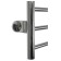 Electric towel Domoterm 109-T5 P10, 500x900 mm, left, chrome