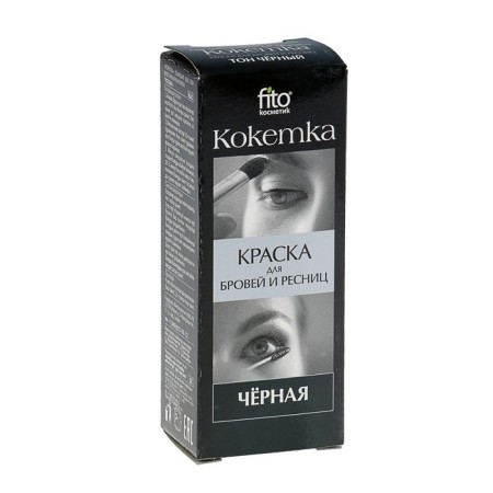 Brovy paint and eyelashes "Coquette" Tone Black, 5 g