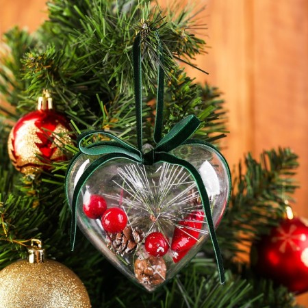 Suspension with natural decor "Winter Heart"-2