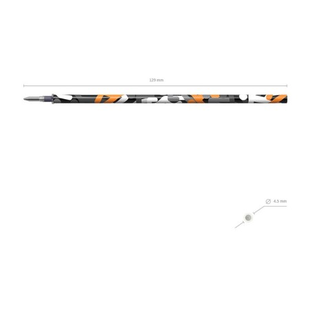 Gel rod 129 mm Erichkrause Walkers, node 0.5 mm, blue ink blue-7