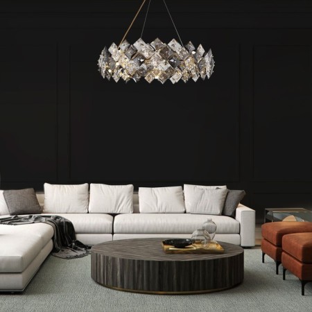 Suspended Bogate’s Rubis 371, G9, 16x40W, 800x800 mm, gold gold-4
