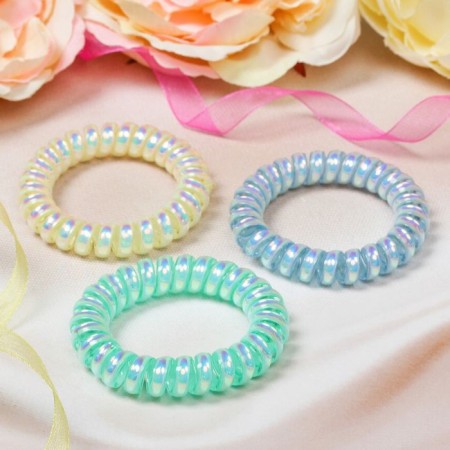 Hair elastic band "spring" overflow, mix-4