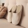 Male slippers, eco size 44-45, beige strip