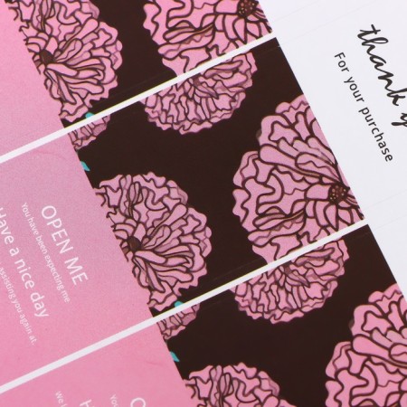 Sticker paper Gratitude "buds" set of 50 pcs 9x3 cm-1