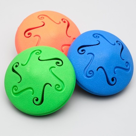 Toy for treats Twisting "neo disk", 10 cm, mix of flowers-4