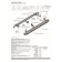 Silver threshold "Silver" Rival, Toyota RAV 4 2013-N.V., with fasteners, F173al.5705.1