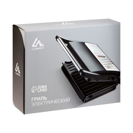 Electric Grill Luazon Leg-701, 1000 watts, anti-stick coating, 23x15 cm-8