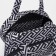 Road bag with lightning, external pocket, white/black color