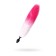 Anal plug with a white-pink tail, silicone, black color, 45 cm, d = 2.7 cm