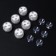 Waterproof lamp minimal mini, 3 x 1.9 cm, 6 pcs, from CR2032 (in the set), remote control, rgb, IP68