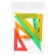 Set of triangles 4 pcs. Calligrata Katet 9/12/14/20 cm, opaque, color