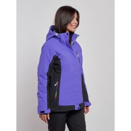 Ski jacket female, size 42, dark purple color-1