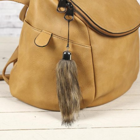 Fluffy on the suspension "tail" color h = 12 cm, mix-1
