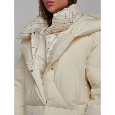 Coat insulated winter female, size 48, color light-beige-13