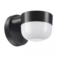 Landscape wall lamp NOVOTECH. Opal, 12W, LED, 125x175x125 mm, black color