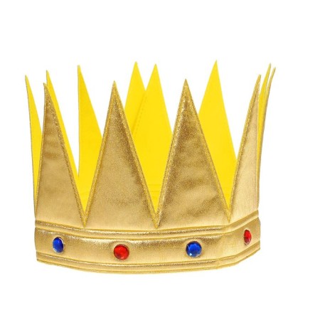 Crown "Tsar", with stones, gold color